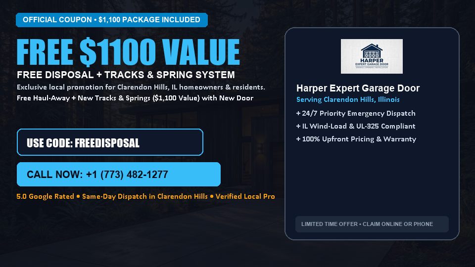 Harper Expert Garage Door FREE Haul-Away & Heavy-Duty Tracks with New Door